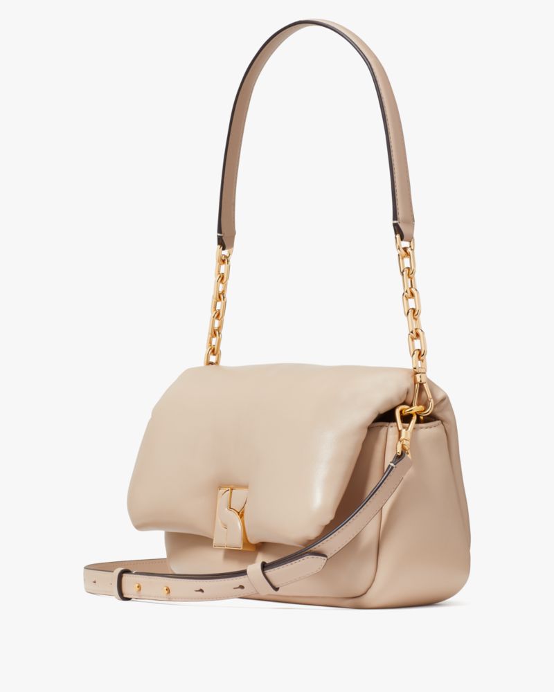 KateSpade Dakota Puffy Leather Crossbody Feather
