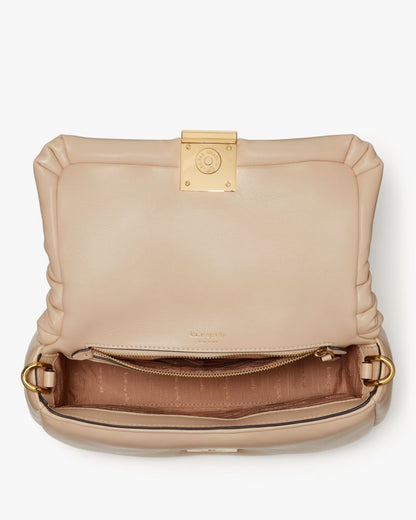 KateSpade Dakota Puffy Leather Crossbody Feather