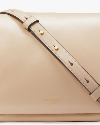 KateSpade Dakota Puffy Leather Crossbody Feather