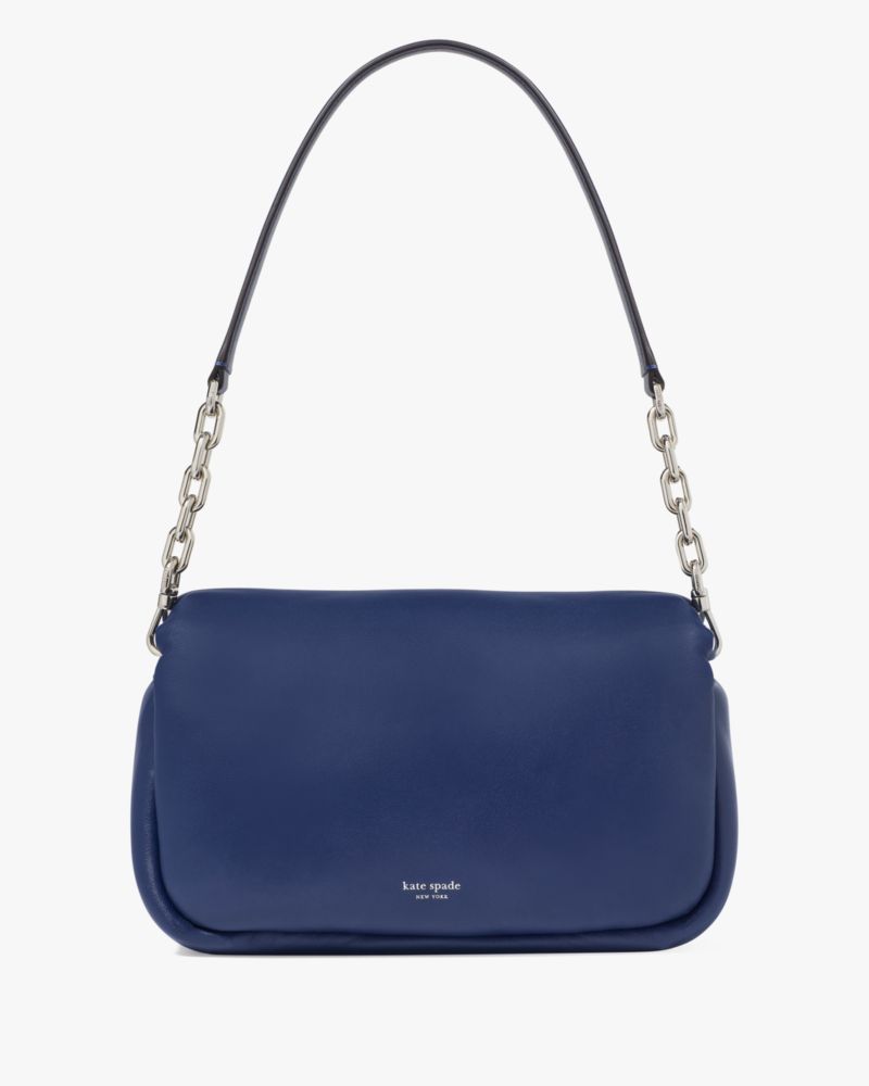 KateSpade Dakota Puffy Leather Crossbody Deep Lake
