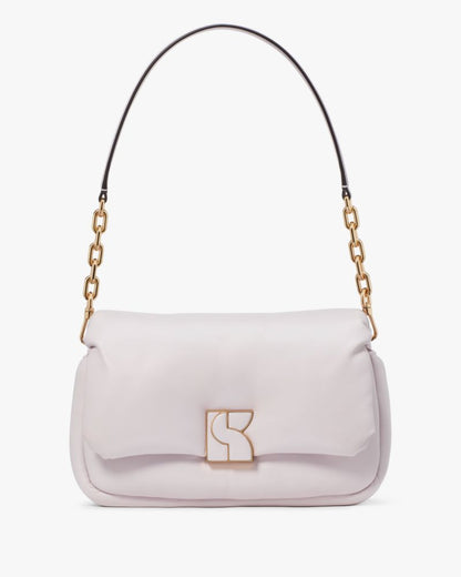 KateSpade Dakota Puffy Leather Crossbody Lilac Moonlight