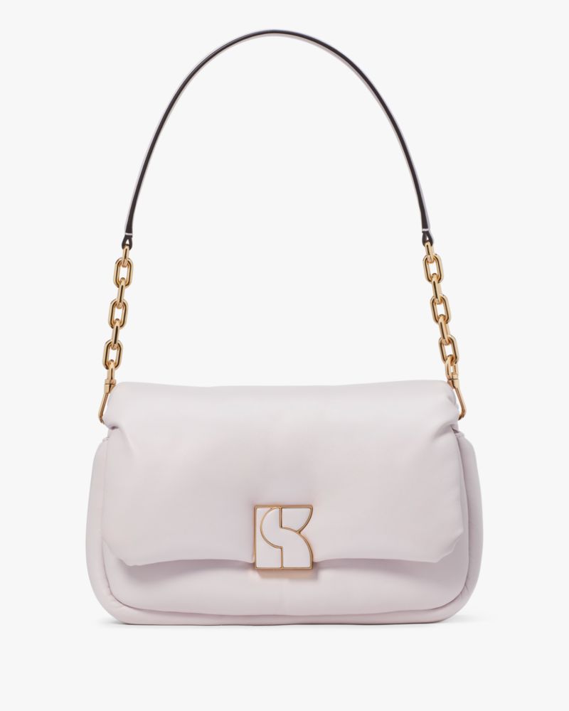 KateSpade Dakota Puffy Leather Crossbody Lilac Moonlight