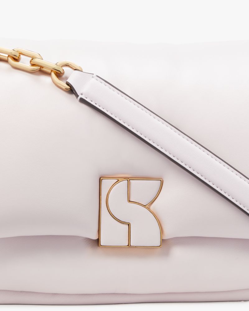KateSpade Dakota Puffy Leather Crossbody Lilac Moonlight