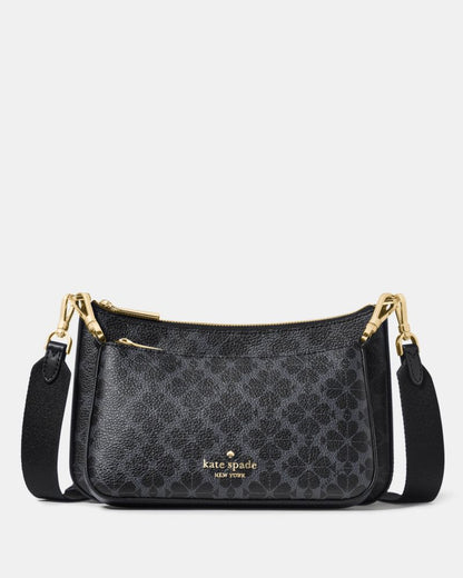 KateSpade Spade Flower Small Crossbody Black