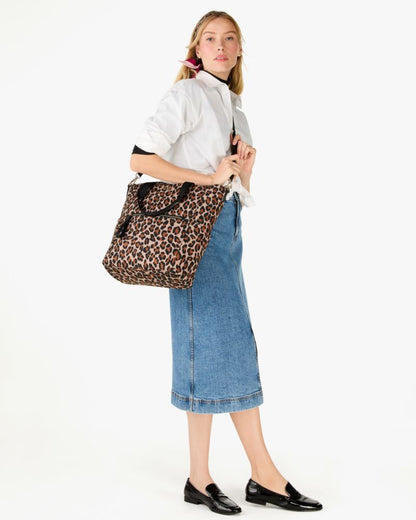 KateSpade Chelsea Spotted Leopard Large Convertible Backpack Brown Multi
