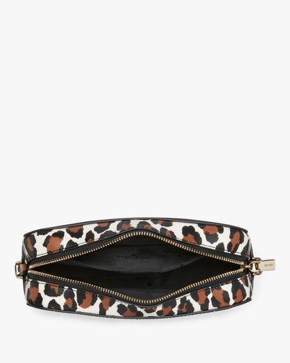 KateSpade Madison Spotted Leopard Mini Camera Bag Cream Multi