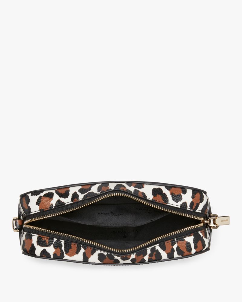 KateSpade Madison Spotted Leopard Mini Camera Bag Cream Multi