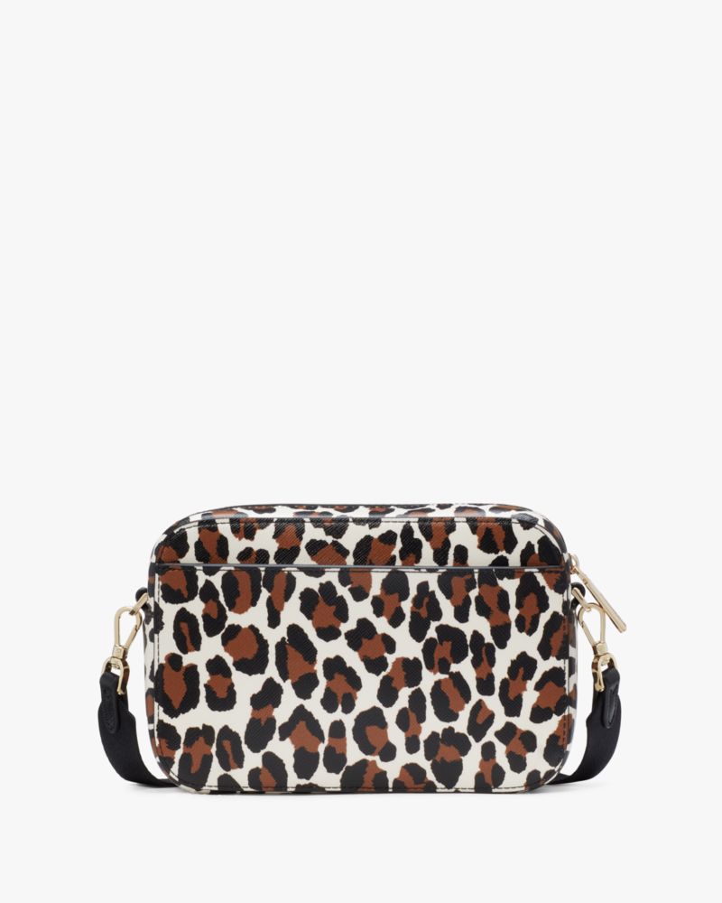 KateSpade Madison Spotted Leopard Mini Camera Bag Cream Multi