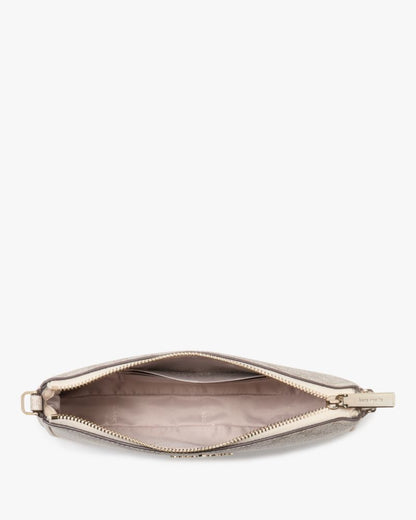 KateSpade Spade Flower Convertible Wristlet Dark Beige Multi