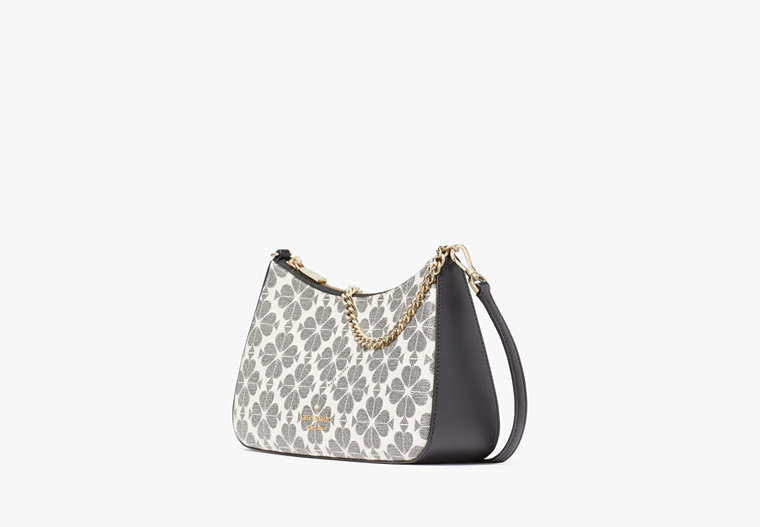 Signature Spade Flower Medium Convertible Crossbody Black Multi Black Multi