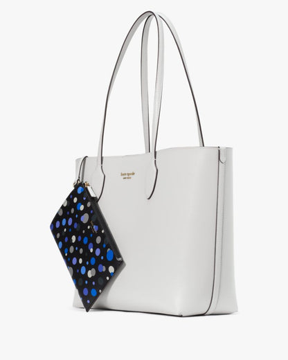 KateSpade Bleecker Space Dot Large Tote Stone Path