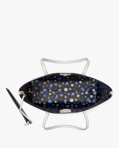 KateSpade Bleecker Space Dot Large Tote Stone Path