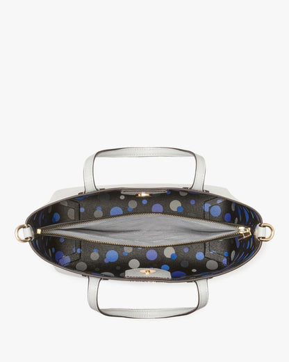 KateSpade Bleecker Space Dot Medium Crossbody Tote Stone Path