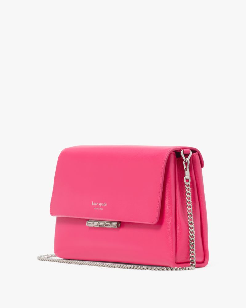 KateSpade Grace Embellished Lock Clutch Rosehip