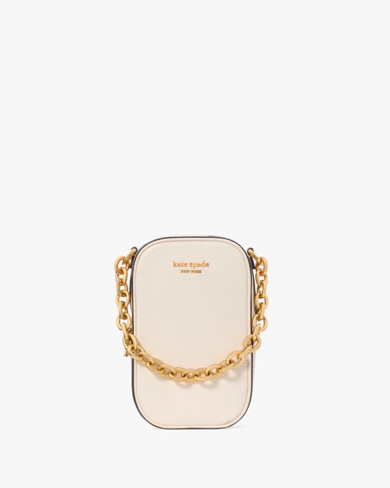 KateSpade Jolie Chain Phone Crossbody Parchment