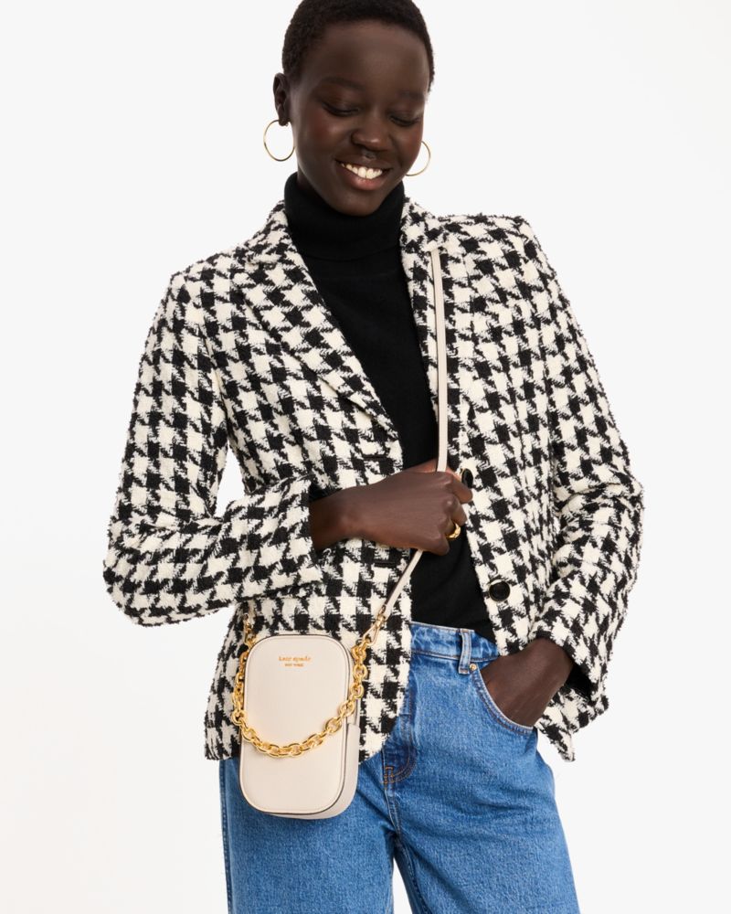 KateSpade Jolie Chain Phone Crossbody Parchment