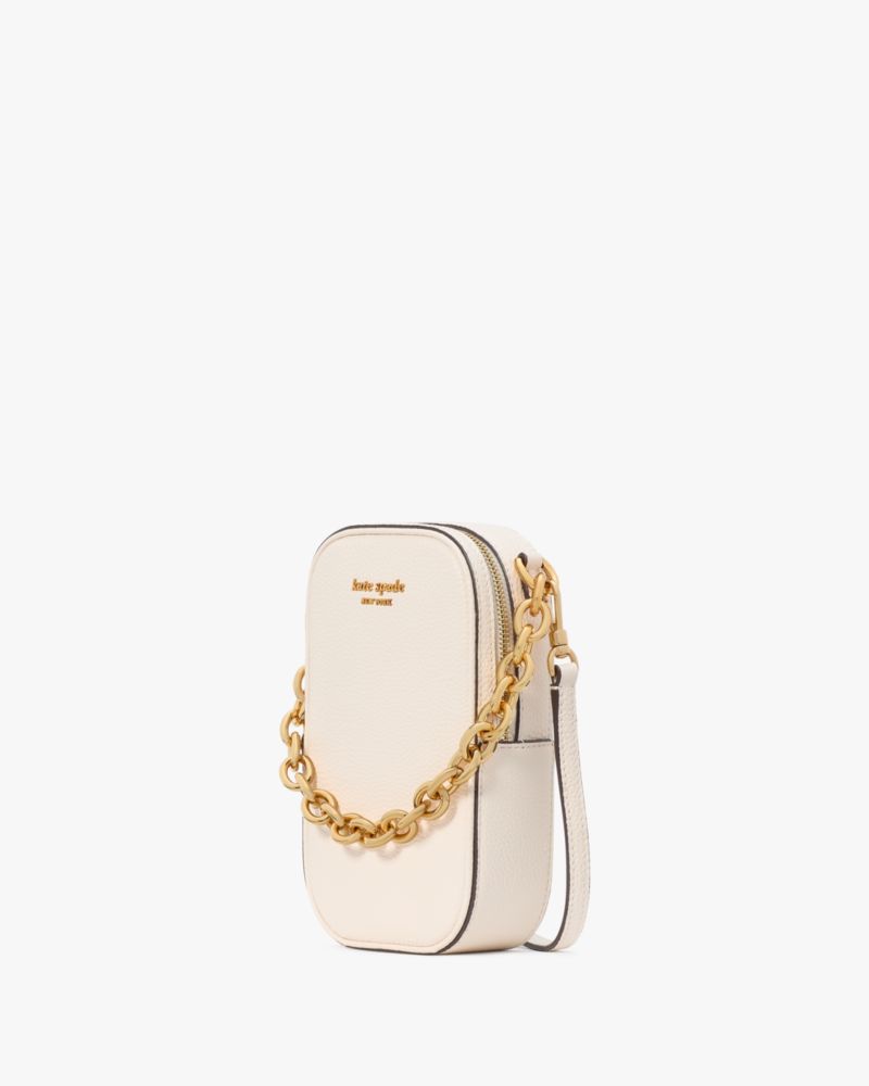 KateSpade Jolie Chain Phone Crossbody Parchment