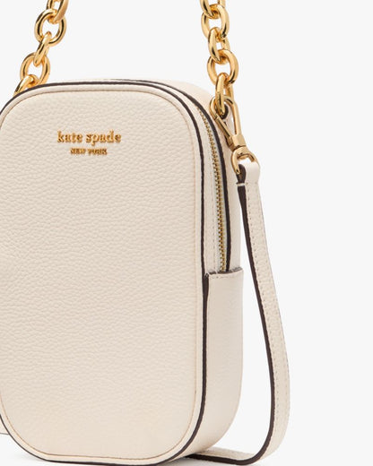 KateSpade Jolie Chain Phone Crossbody Parchment
