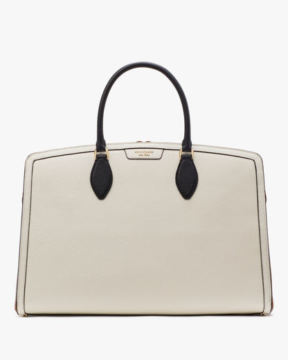 KateSpade Hudson Colorblocked Commuter Laptop Bag Parchment Multi