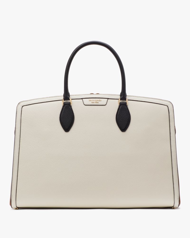 KateSpade Hudson Colorblocked Commuter Laptop Bag Parchment Multi