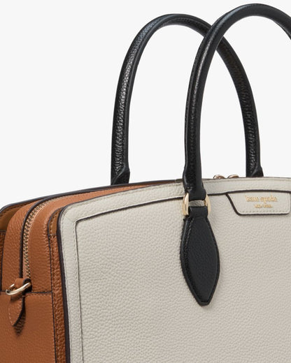 KateSpade Hudson Colorblocked Commuter Laptop Bag Parchment Multi