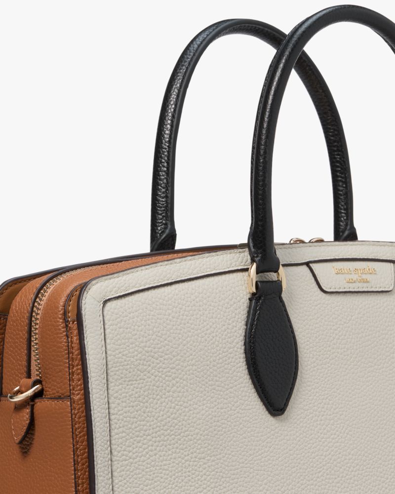 KateSpade Hudson Colorblocked Commuter Laptop Bag Parchment Multi