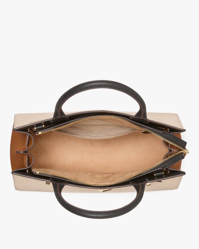 KateSpade Deco Colorblocked Medium Satchel Milk Glass Multi