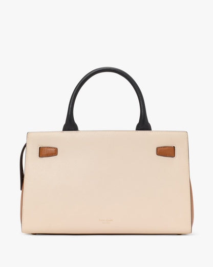 KateSpade Deco Colorblocked Medium Satchel Milk Glass Multi