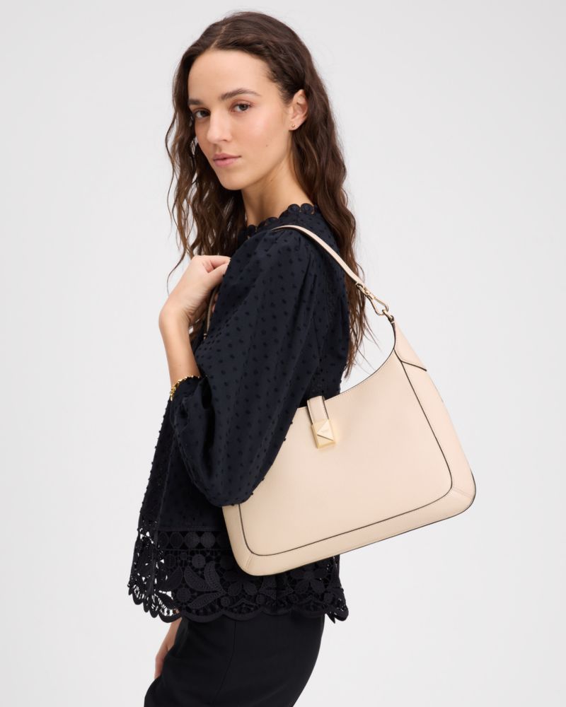 KateSpade Deco Hobo Bag Milk Glass