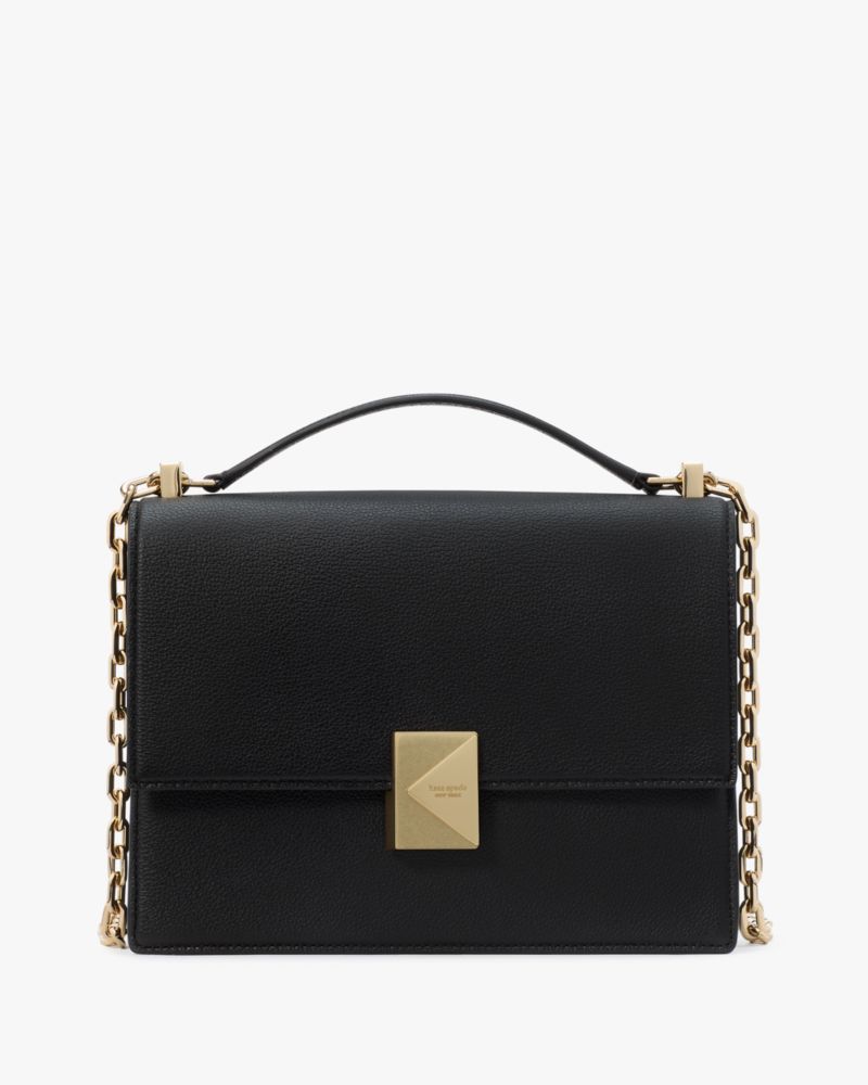 KateSpade Deco Chain Shoulder Bag Black