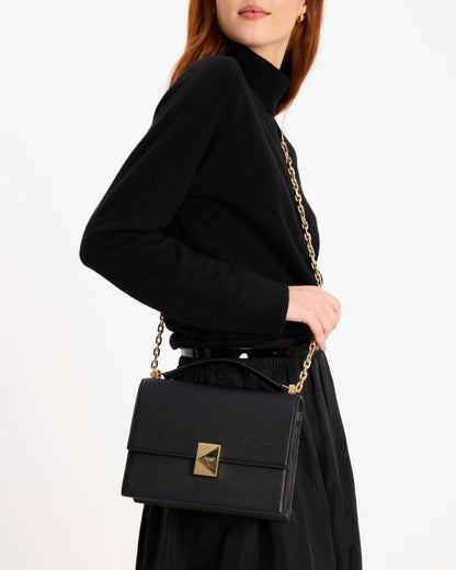 KateSpade Deco Chain Shoulder Bag Black