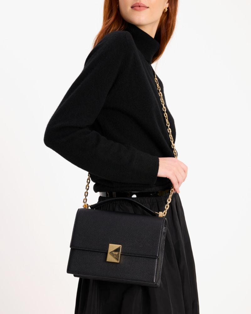 KateSpade Deco Chain Shoulder Bag Black
