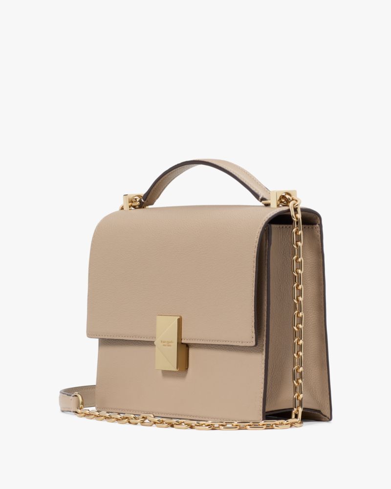 KateSpade Deco Chain Shoulder Bag Timeless Taupe