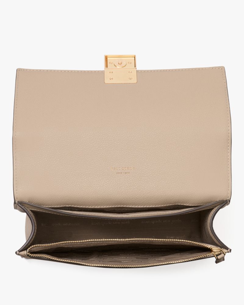 KateSpade Deco Chain Shoulder Bag Timeless Taupe