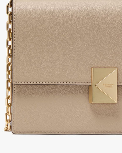 KateSpade Deco Chain Shoulder Bag Timeless Taupe