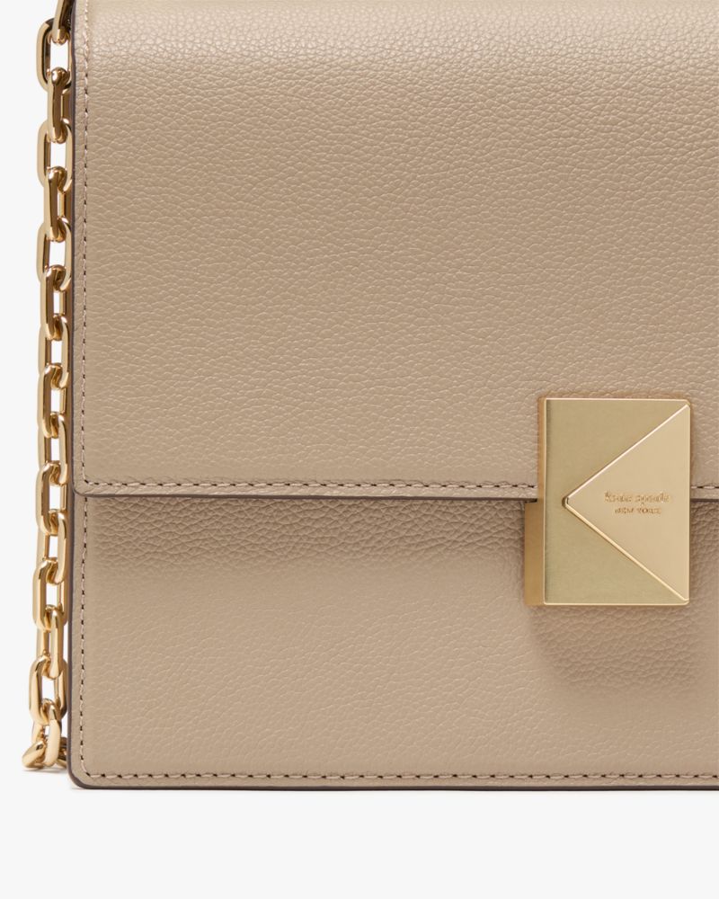 KateSpade Deco Chain Shoulder Bag Timeless Taupe