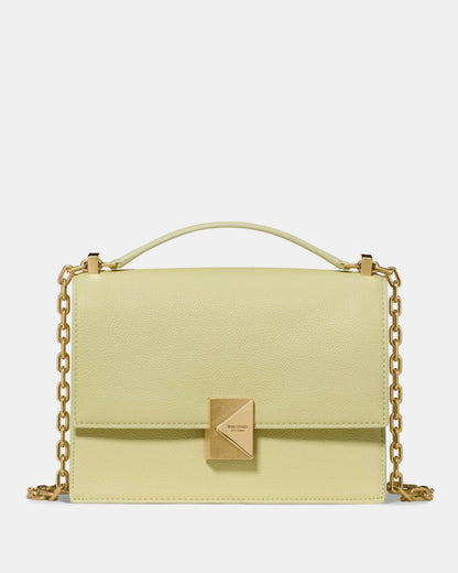 KateSpade Deco Chain Shoulder Bag Pale Citron