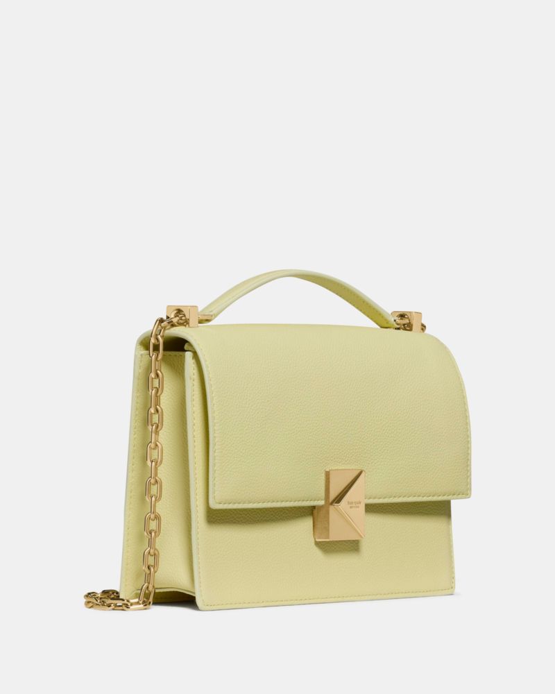 KateSpade Deco Chain Shoulder Bag Pale Citron