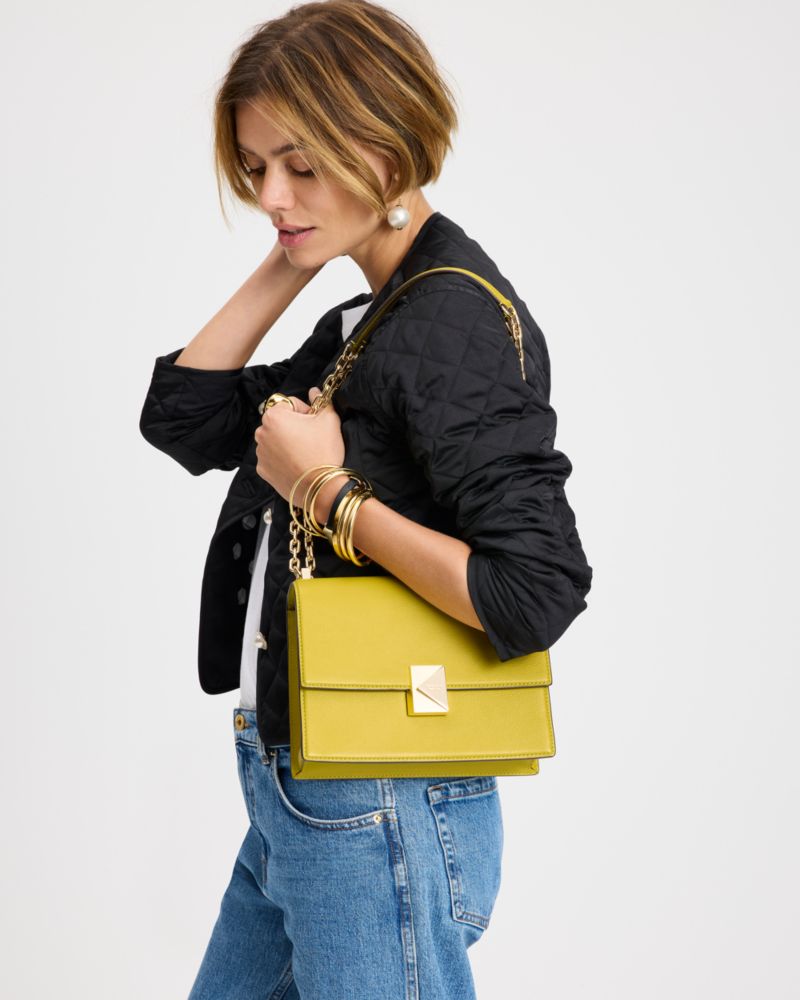 KateSpade Deco Chain Shoulder Bag Tigers Eye