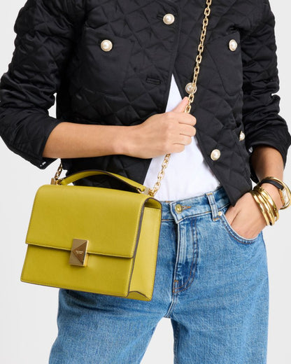 KateSpade Deco Chain Shoulder Bag Tigers Eye