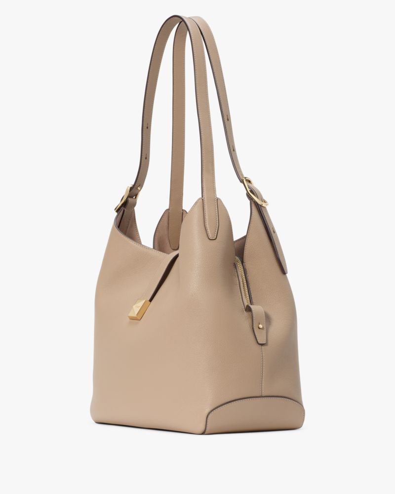 KateSpade Deco Large Shoulder Bag Timeless Taupe