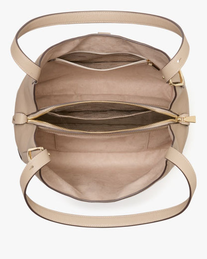 KateSpade Deco Large Shoulder Bag Timeless Taupe