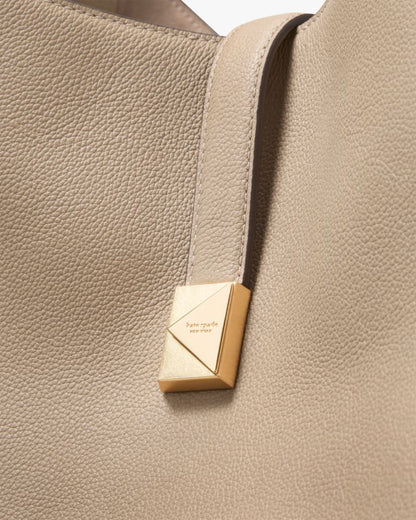 KateSpade Deco Large Shoulder Bag Timeless Taupe
