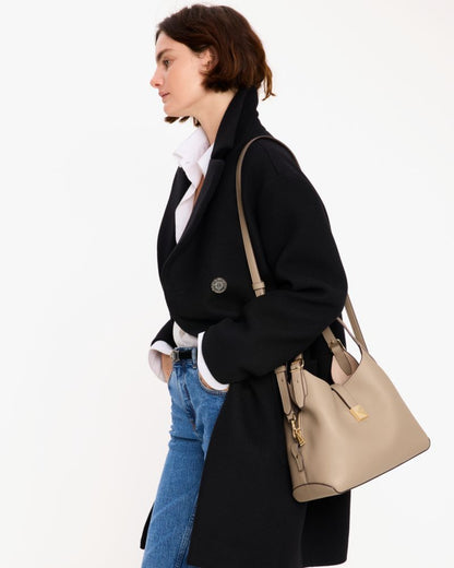 KateSpade Deco Crossbody Tote Bag Timeless Taupe