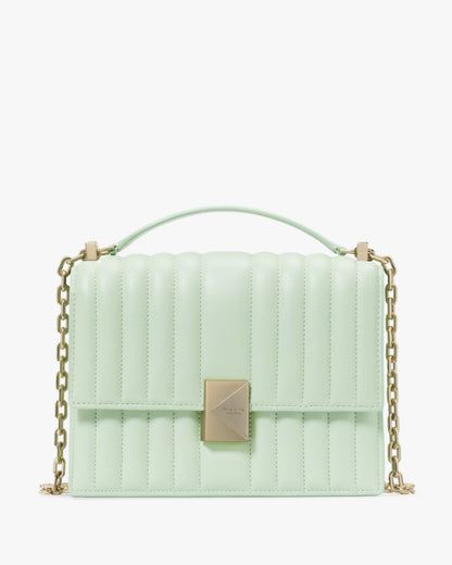 KateSpade Deco Quilted Chain Shoulder Bag Pistachio Ice