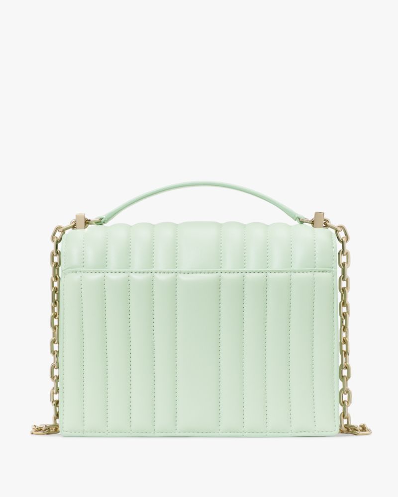KateSpade Deco Quilted Chain Shoulder Bag Pistachio Ice