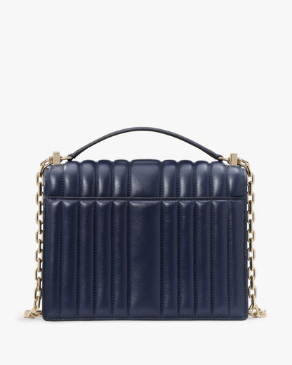 KateSpade Deco Quilted Chain Shoulder Bag Parisian Navy