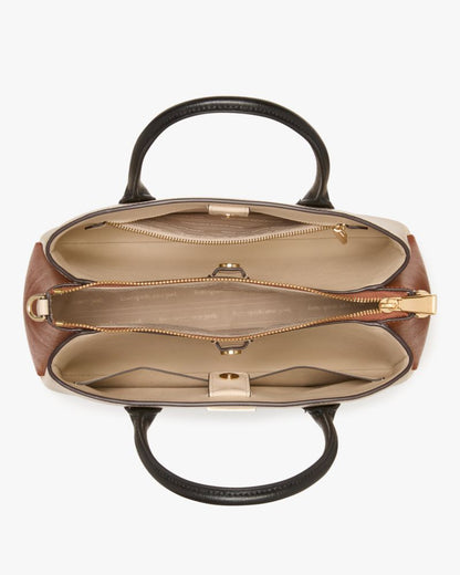 KateSpade Serena Colorblocked Satchel Milk Glass Multi