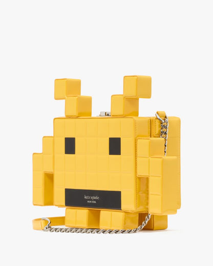 KateSpade Space Invaders X Kate Spade New York Patent 3d Alien Crossbody Yellow Multi