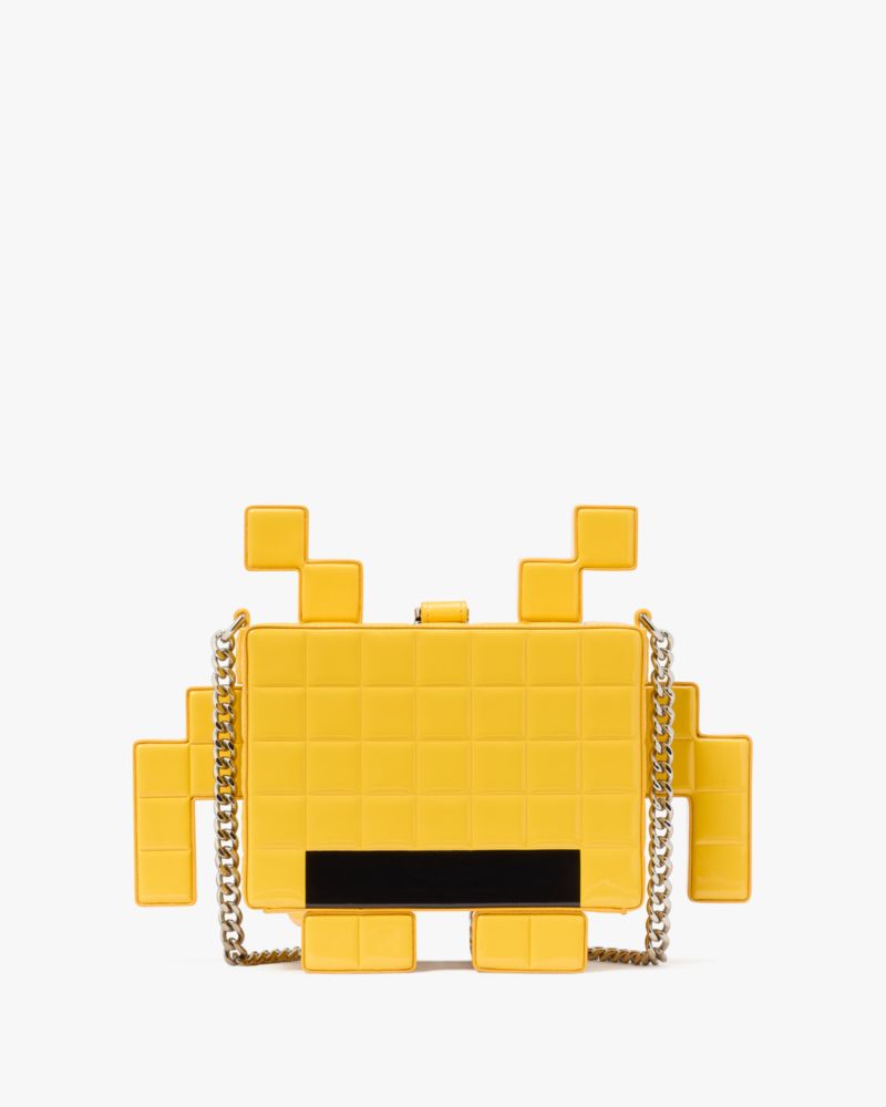 KateSpade Space Invaders X Kate Spade New York Patent 3d Alien Crossbody Yellow Multi